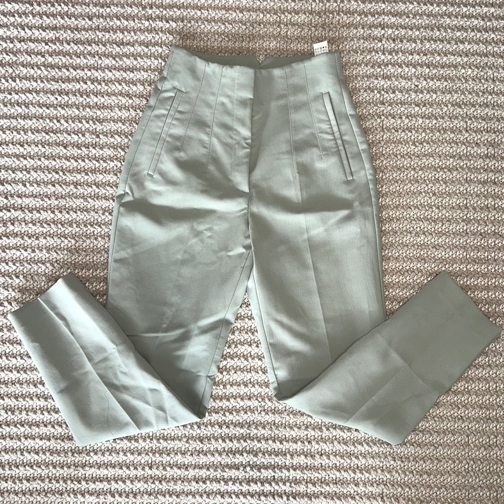 NWT Zara Mint green trousers